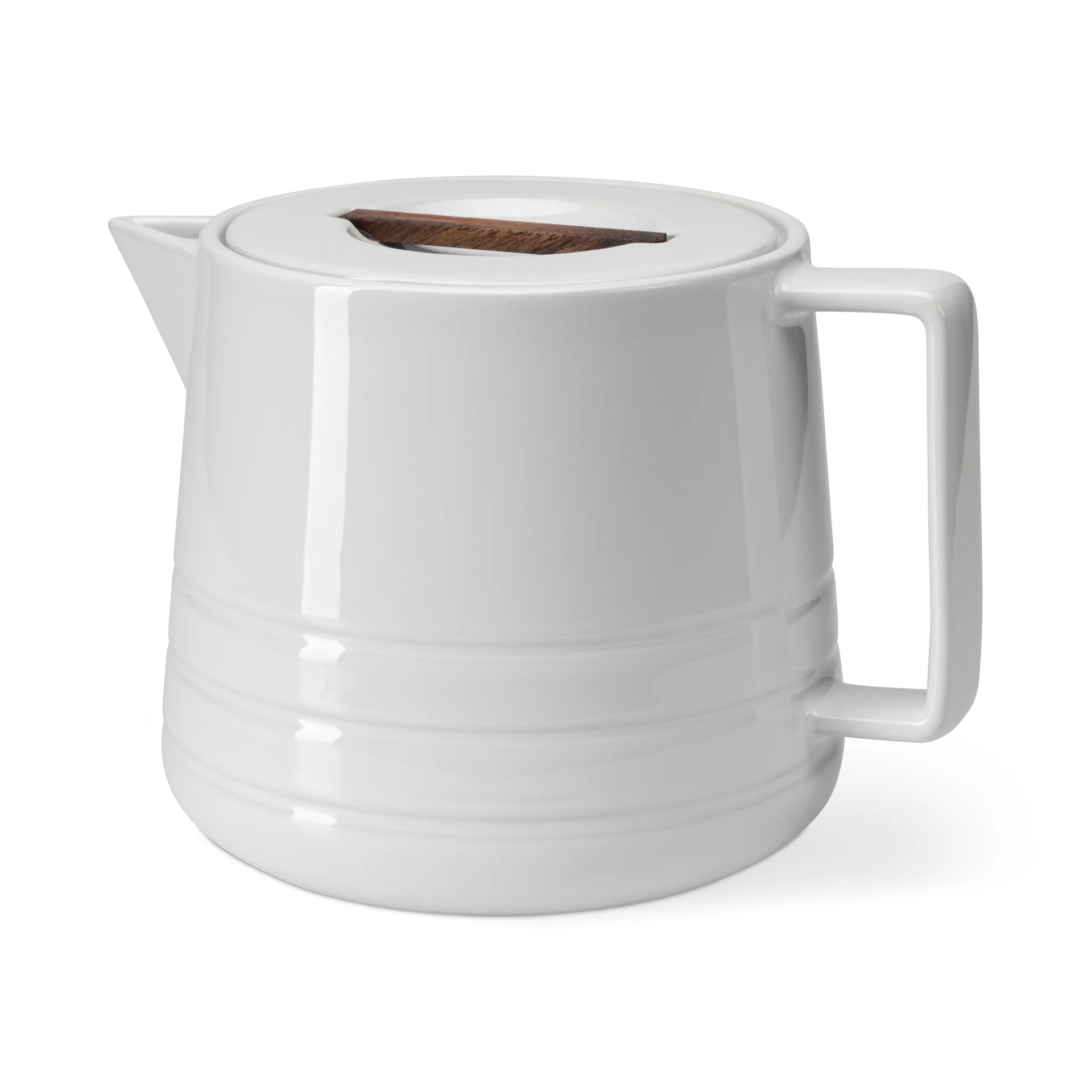 Lines teapot 1.5 liter, white NJRD