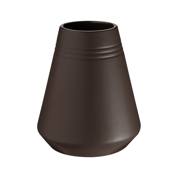 Lines vase 18 cm - Brown - NJRD