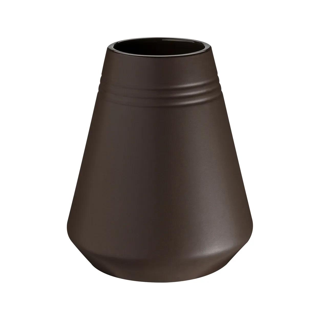 NJRD Lines vase 18 cm Brown | Scandinavian Design | Vases | Brown