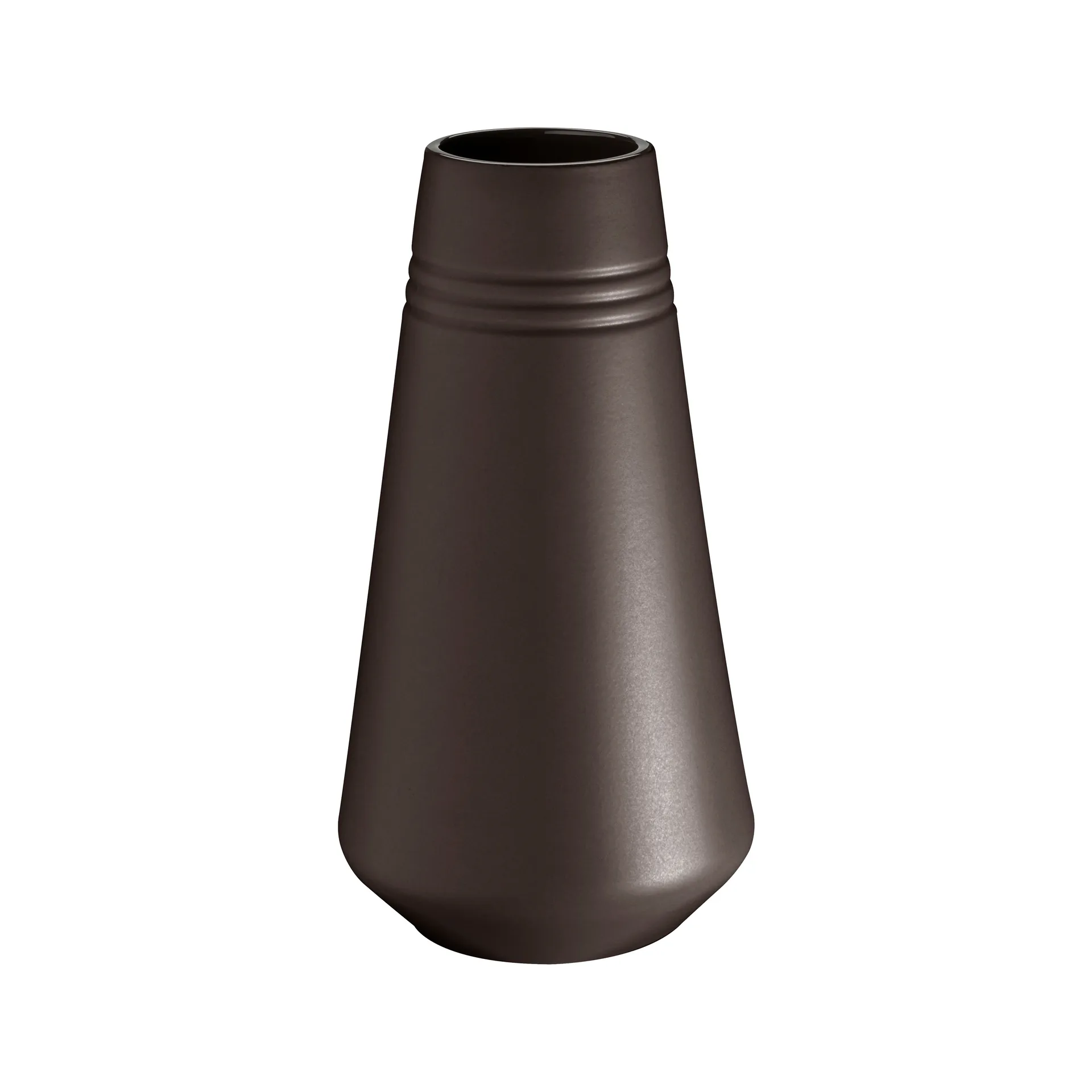 Lines vase 22 cm, Brown NJRD