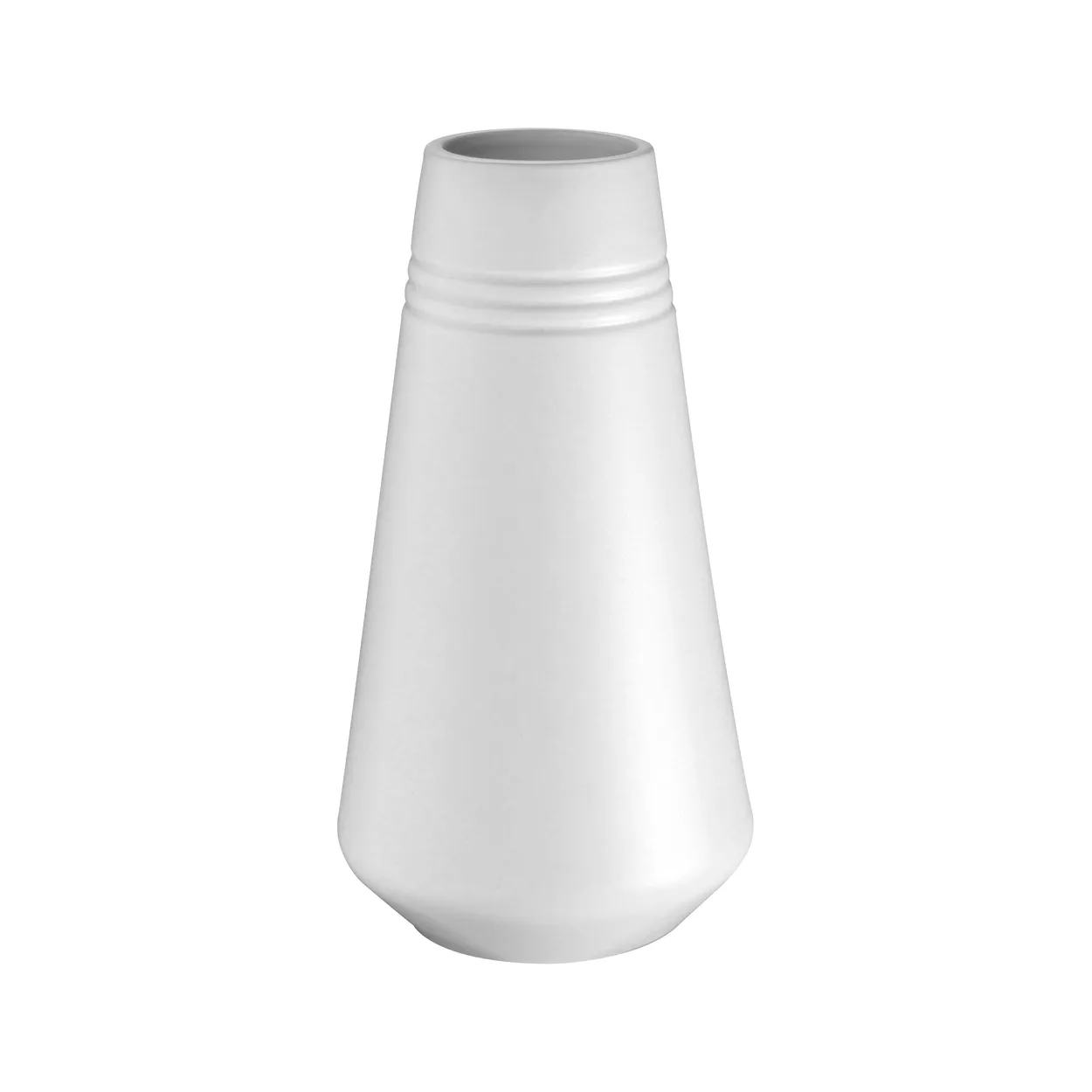 NJRD Lines vase 22 cm White | Scandinavian Design | Vases | White