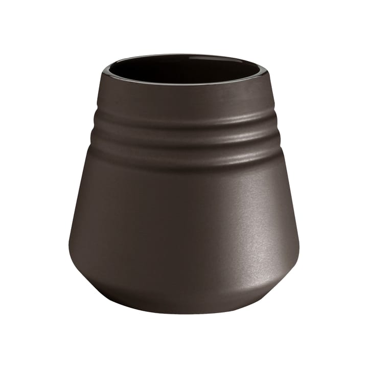 Lines vase 8 cm - Brown - NJRD