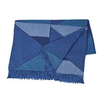 Metric focus No. 3 cotton blankets 130x185 cm - Blue - NJRD