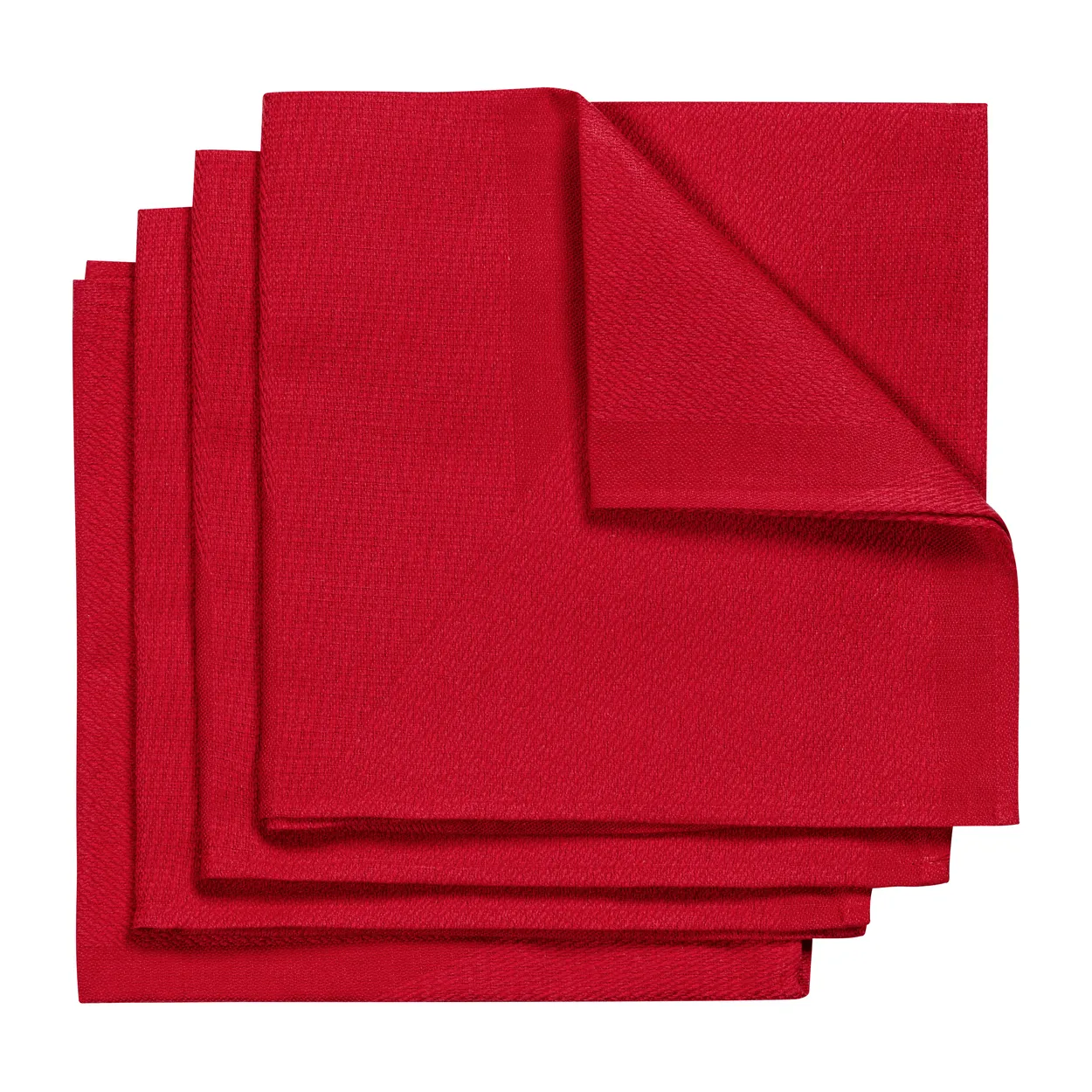NJRD Metric napkin 47x47 cm 4-pack Red | Scandinavian Design | Linen & cotton napkins | Red