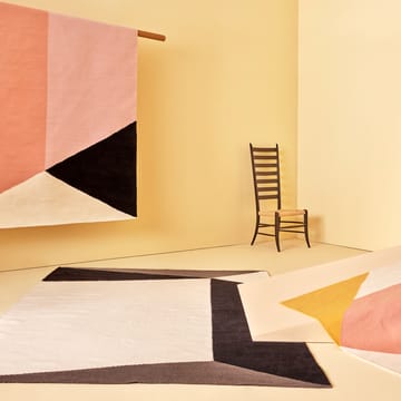 Rectangles blocks kelim rug pink - 170x240 cm - NJRD