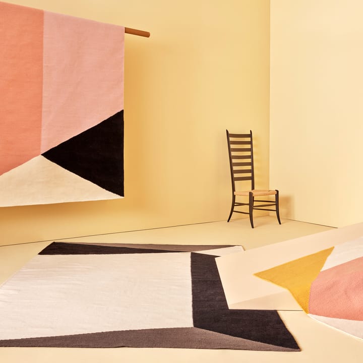 Rectangles blocks kelim rug pink, 170x240 cm NJRD