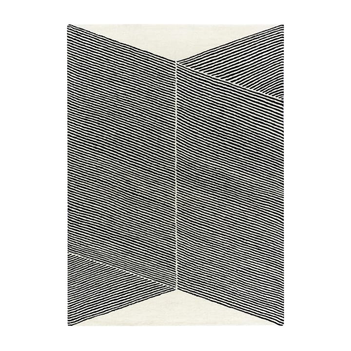 Rectangles wool rug natural white - 170x240 cm - NJRD