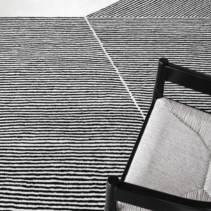Rectangles wool rug natural white - 200x300 cm - NJRD