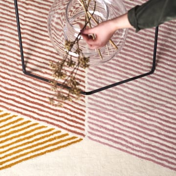 Rectangles wool rug pink - 170x240 cm - NJRD
