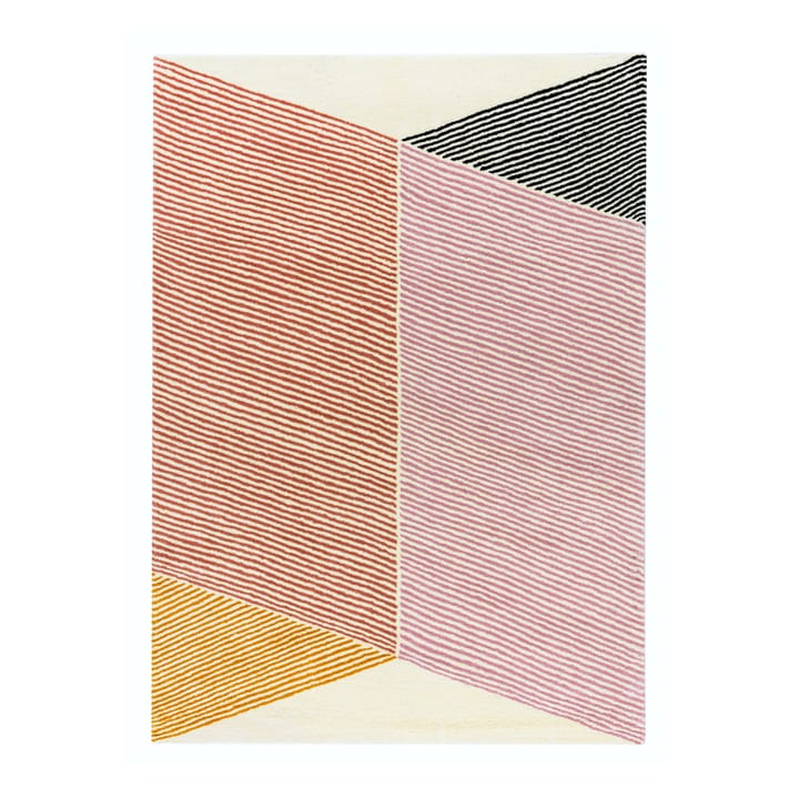Rectangles wool rug pink - 170x240 cm - NJRD