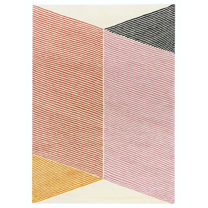 Rectangles wool rug pink - 200x300 cm - NJRD