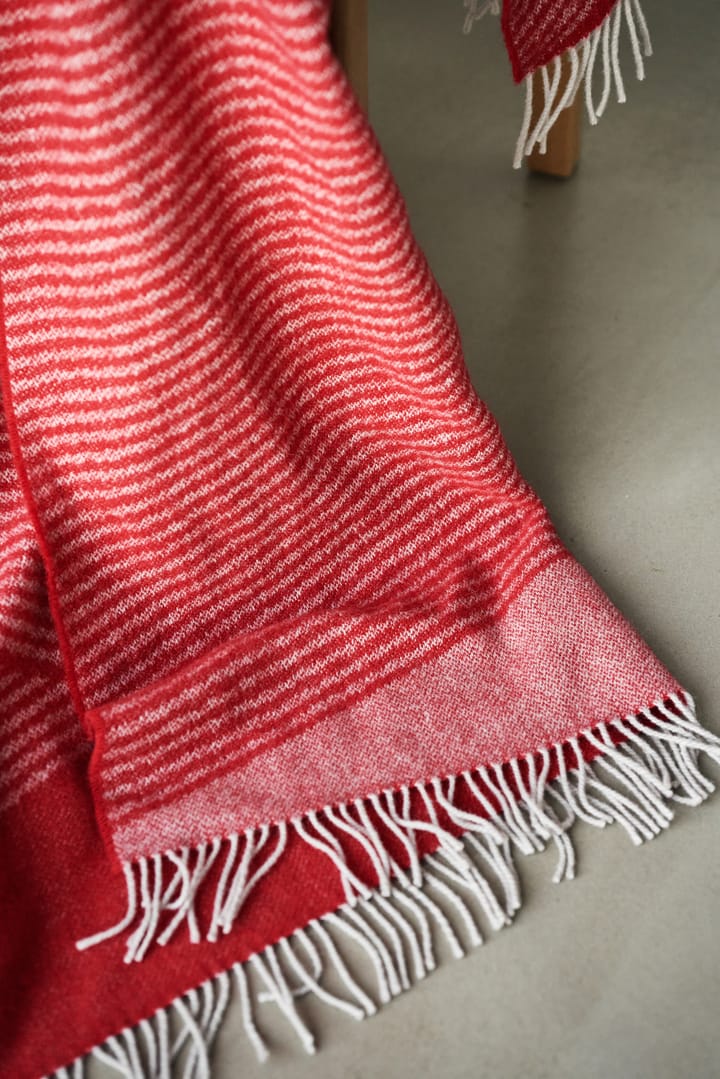 Rectangles wool throw seasonal edition 130x185 cm - Red - NJRD