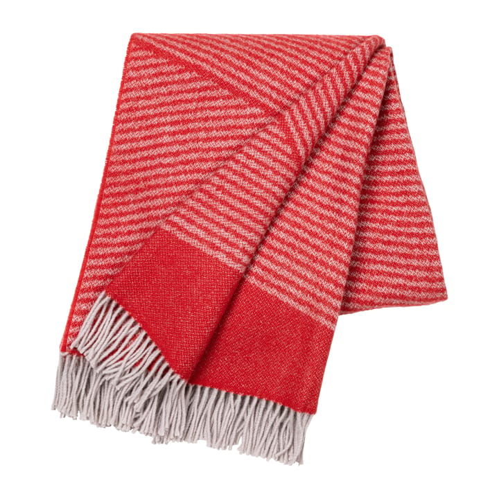 Rectangles wool throw seasonal edition 130x185 cm - Red - NJRD