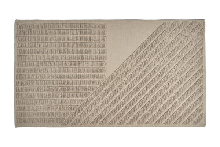 Stripes bath mat 50x90 cm - Beige - NJRD