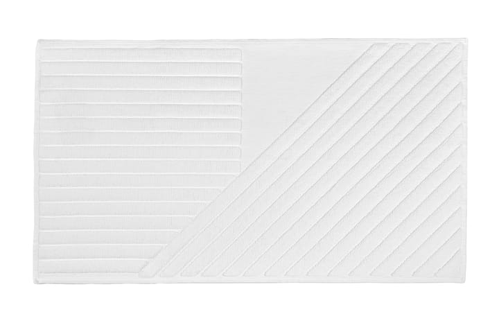 Stripes bath mat 50x90 cm - White - NJRD