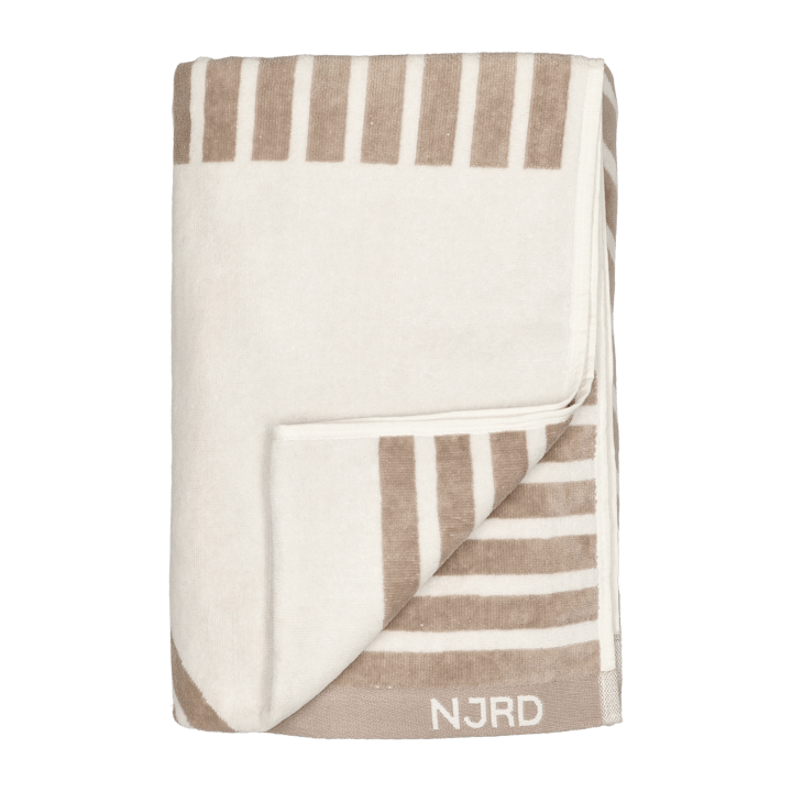 Stripes bath towel 100x150 cm - Beige - NJRD