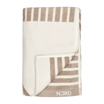 Stripes bath towel 100x150 cm - Beige - NJRD