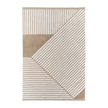 Stripes bath towel 100x150 cm - Beige - NJRD