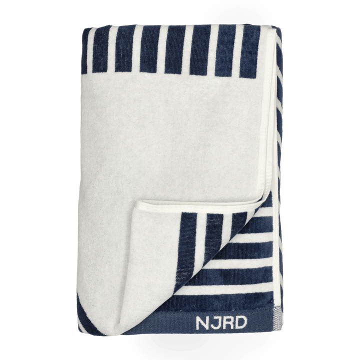 Stripes bath towel 100x150 cm - Blue - NJRD