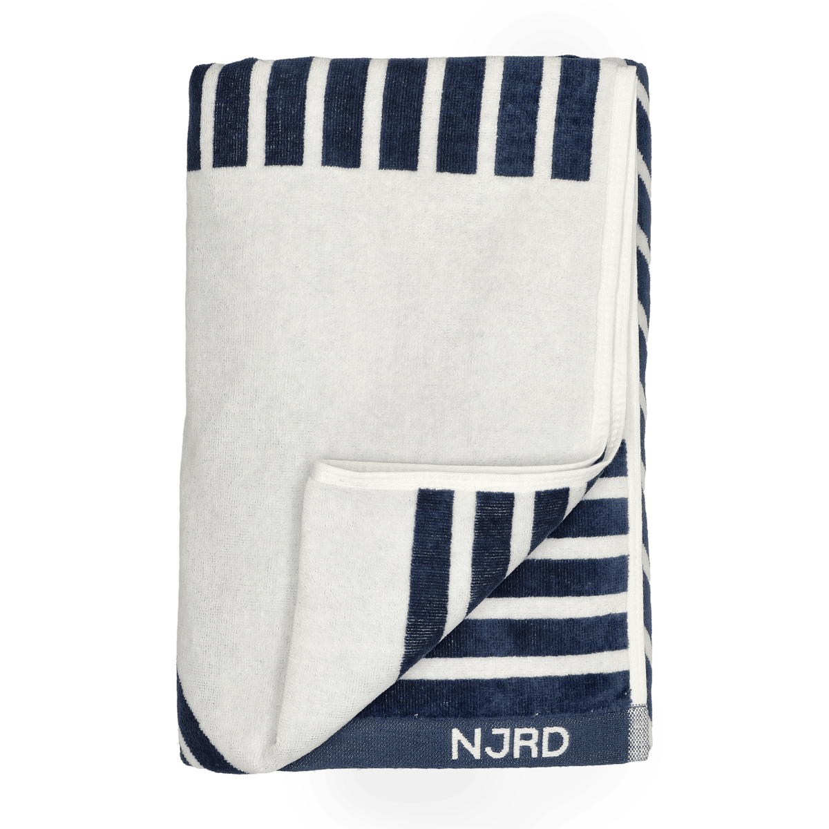 NJRD Stripes bath towel 100x150 cm Blue