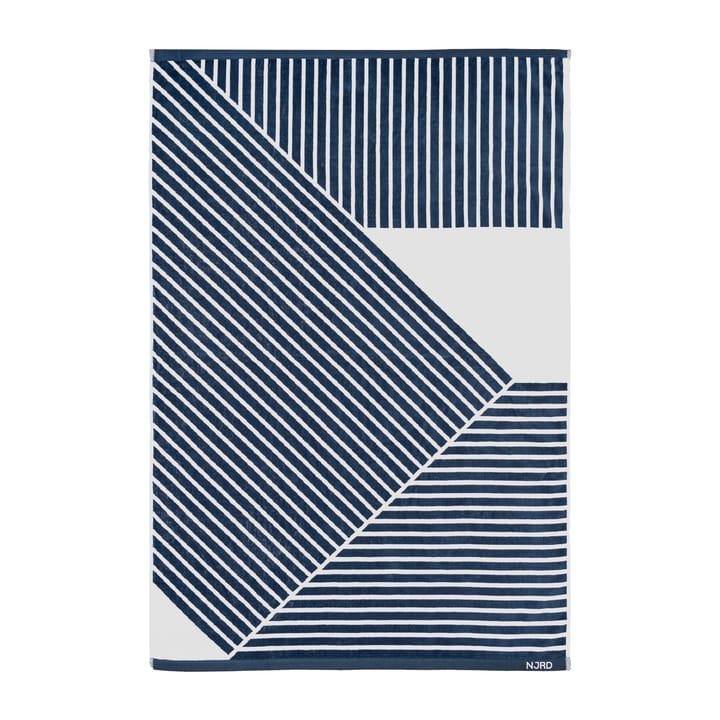 Stripes bath towel 100x150 cm - Blue - NJRD