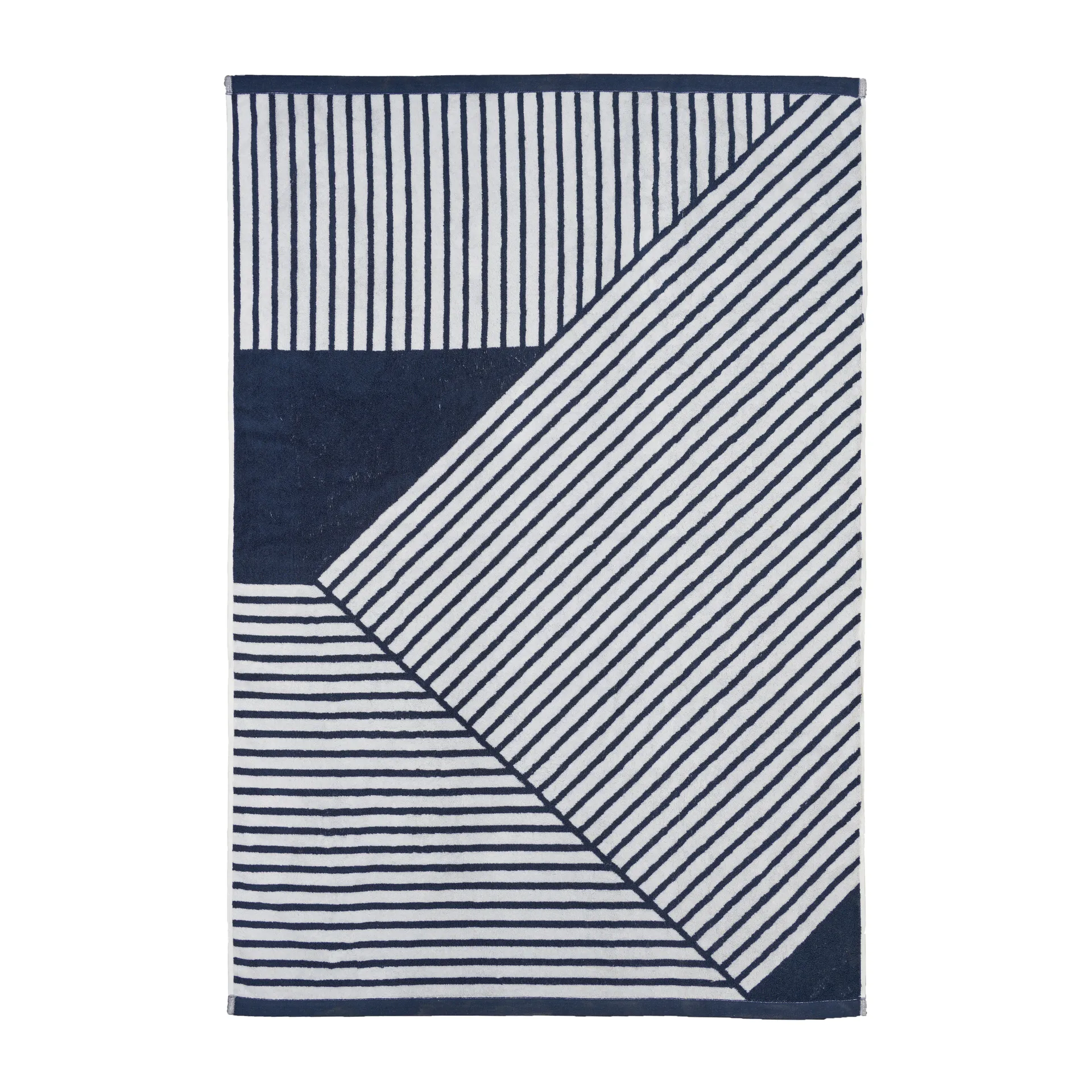 Stripes bath towel 100x150 cm, Blue NJRD