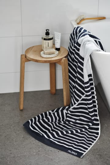 Stripes bath towel 100x150 cm - Blue - NJRD