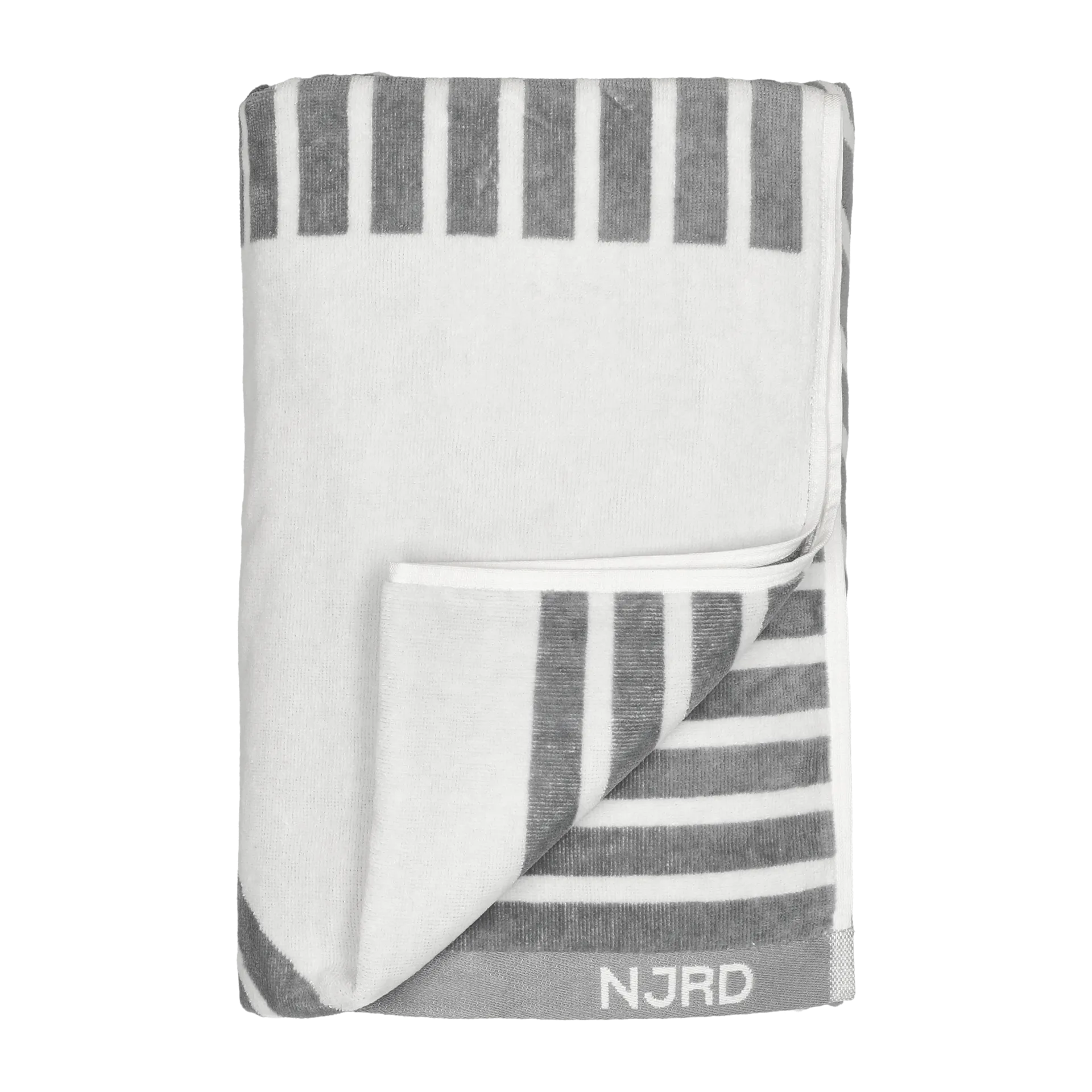 Stripes bath towel 100x150 cm, Grey NJRD