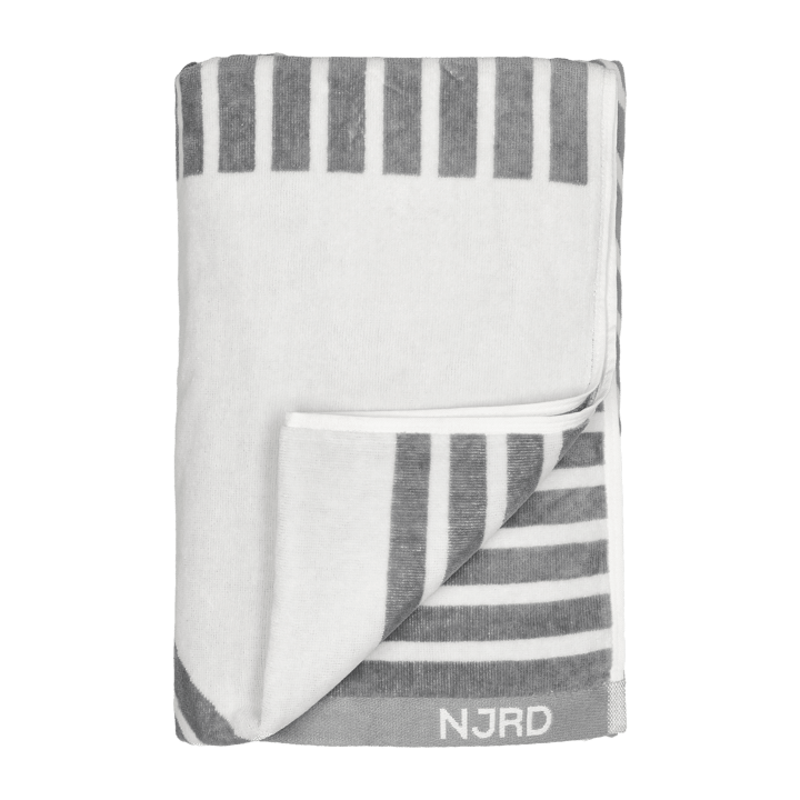Stripes bath towel 100x150 cm - Grey - NJRD