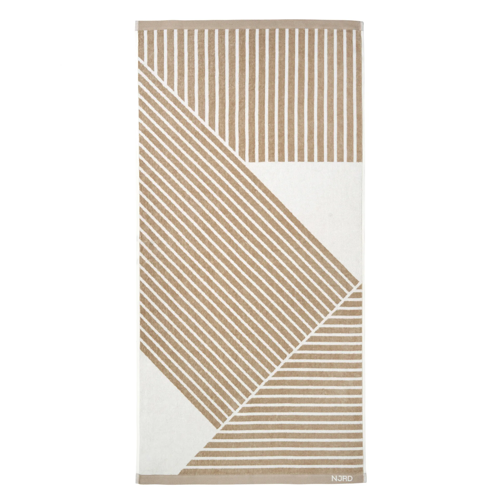 Stripes bath towel 70x140 cm, Beige NJRD