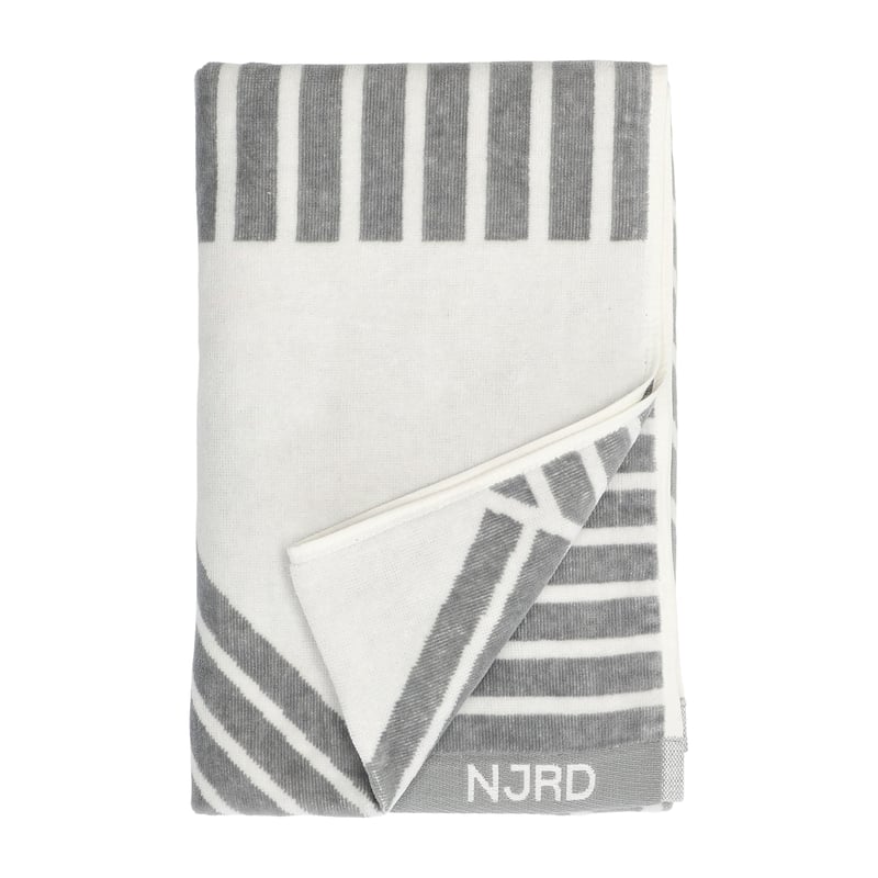 NJRD Stripes bath towel 70x140 cm grey