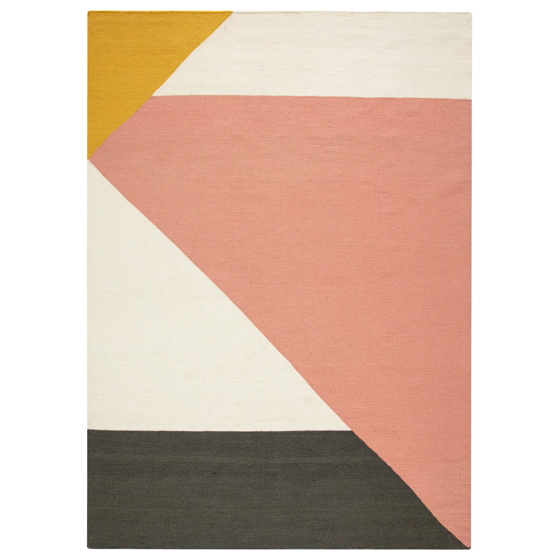 Stripes blocks kelim rug pink, 200x300 cm NJRD