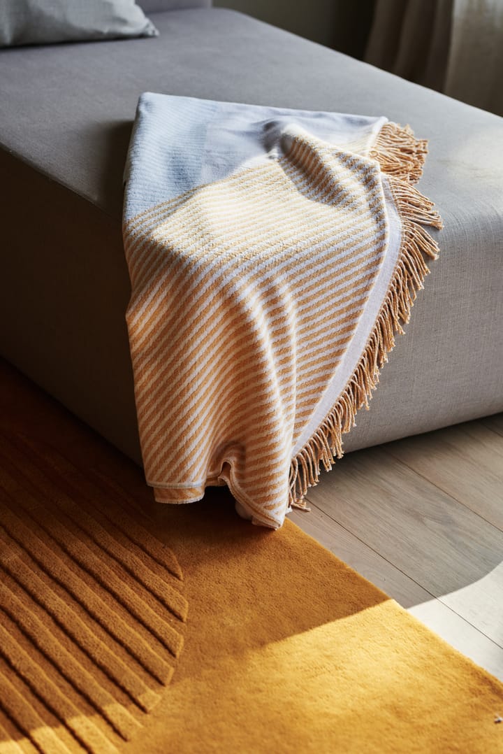 Stripes cotton throw - Yellow - NJRD