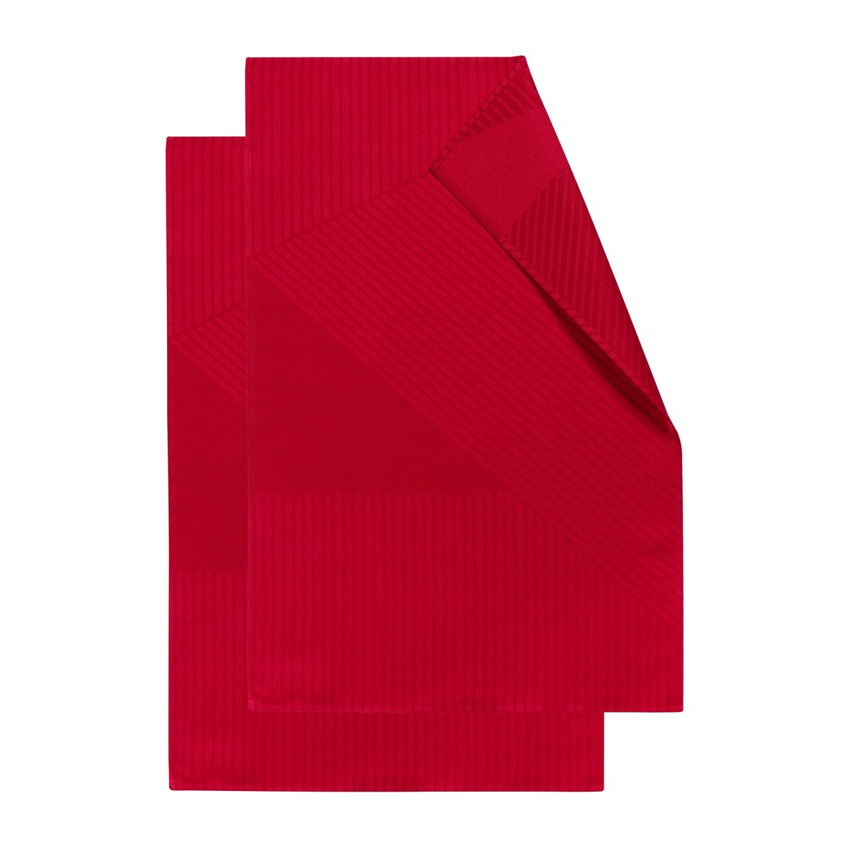NJRD Stripes kitchen towel 47x70 cm 2-pack Red | Scandinavian Design | Kitchen tea towels | Red