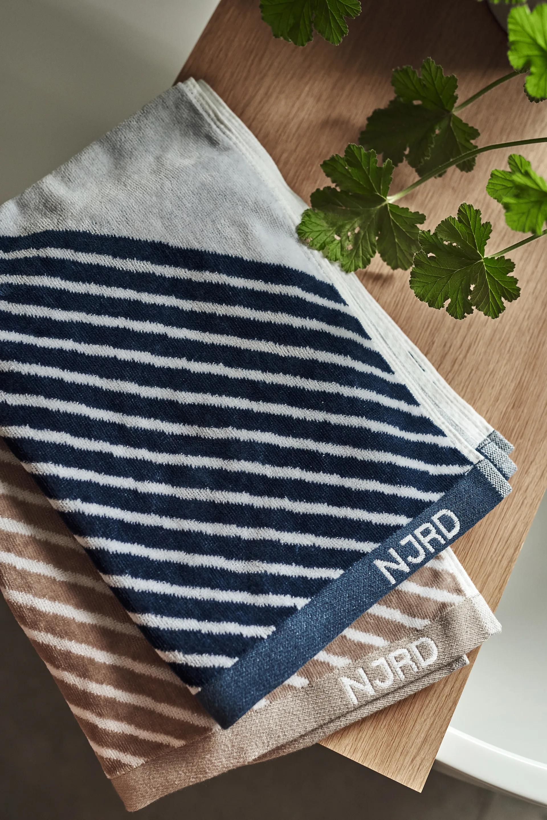 Stripes towel 50x70 cm, Blue NJRD