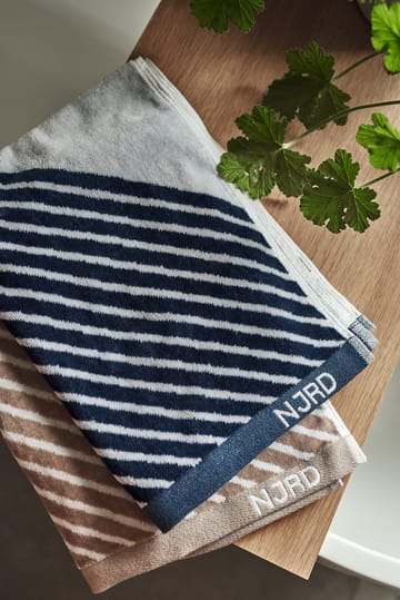 Stripes towel 50x70 cm - Blue - NJRD