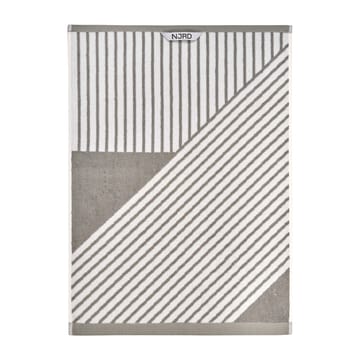 Stripes towel 50x70 cm - grey - NJRD