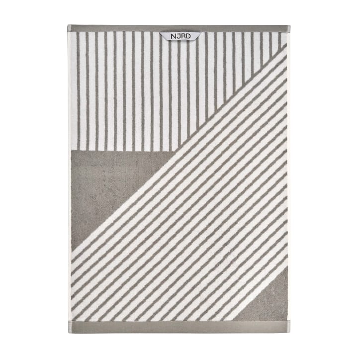Stripes towel 50x70 cm - grey - NJRD