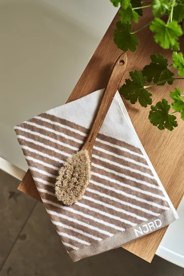 Stripes towel set 4 pieces - Beige - undefined - NJRD