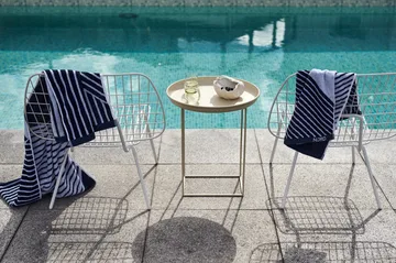 Stripes towel set 4 pieces - Blue - undefined - NJRD