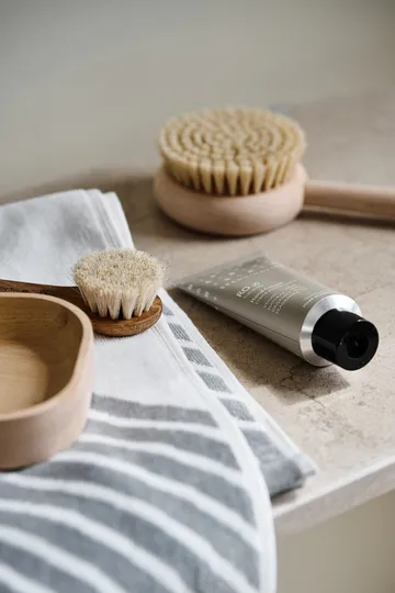 Stripes towel set 4 pieces - Grey - undefined - NJRD