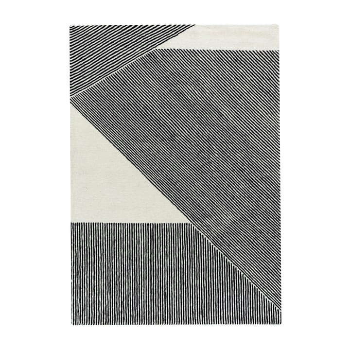 Stripes wool rug natural white - 170x240 cm - NJRD
