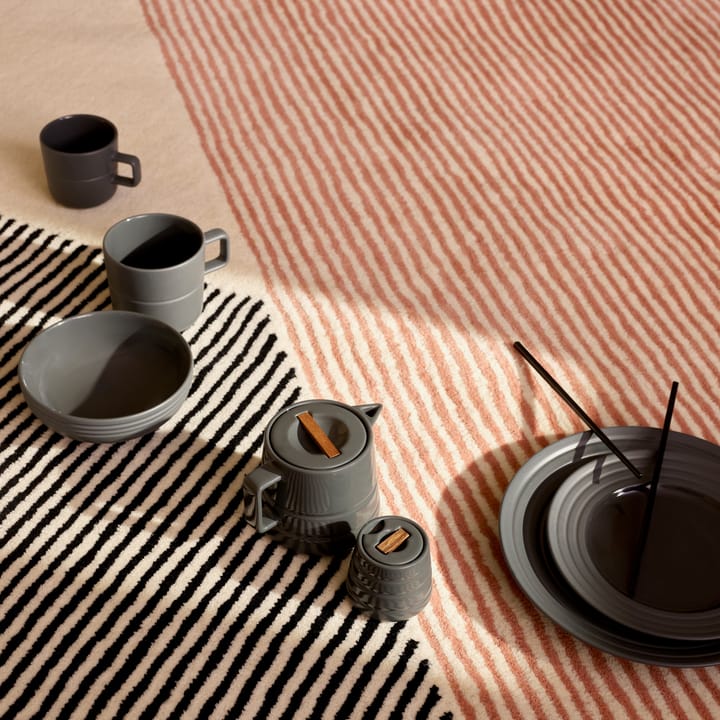 Stripes wool rug pink - 200x300 cm - NJRD