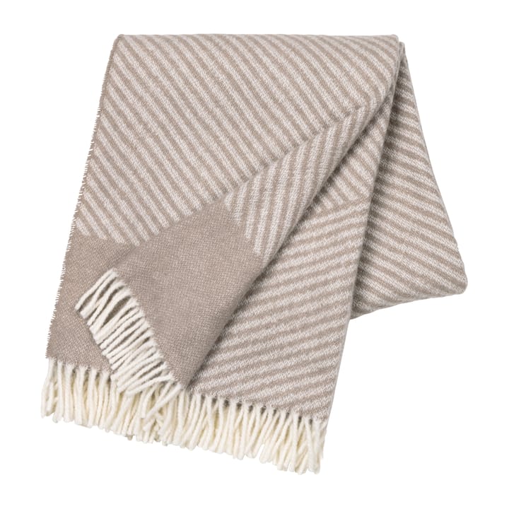 Stripes wool throw 130x185 cm - Beige - NJRD