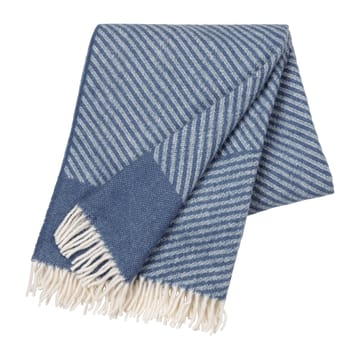 Stripes wool throw 130x185 cm - Blue - NJRD