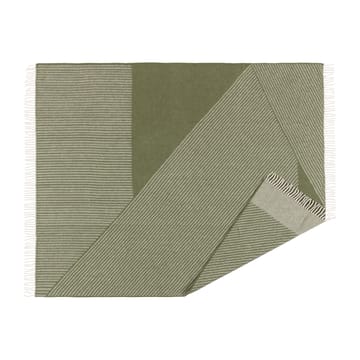 Stripes wool throw 130x185 cm - Green - NJRD