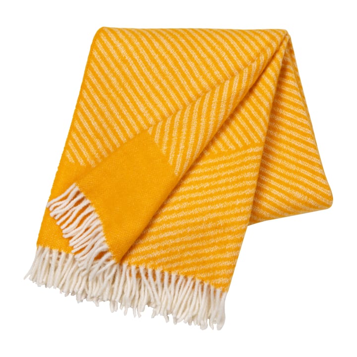 Stripes wool throw 130x185 cm - Yellow - NJRD
