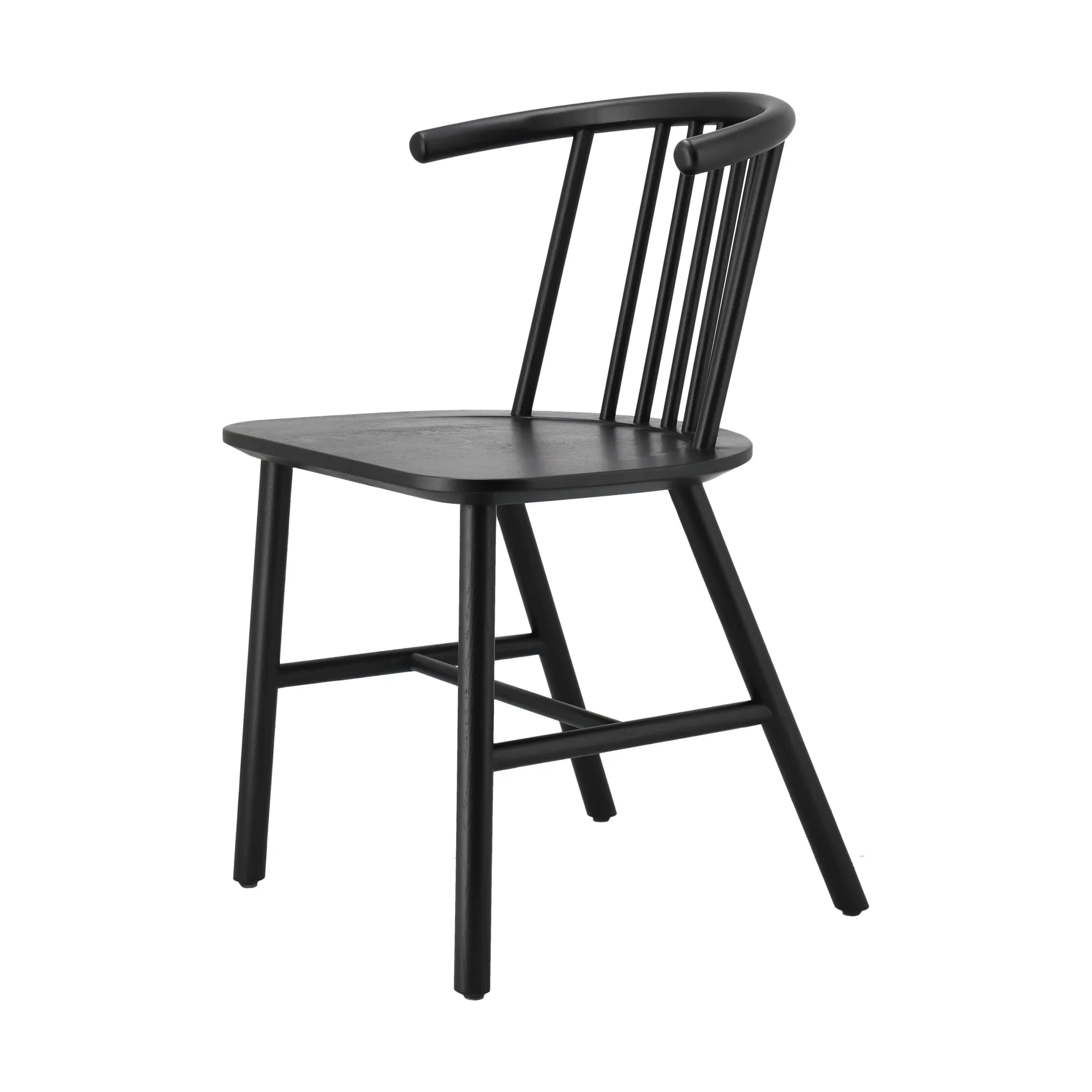 VIOR dining chair, Black lacquered oak NJRD