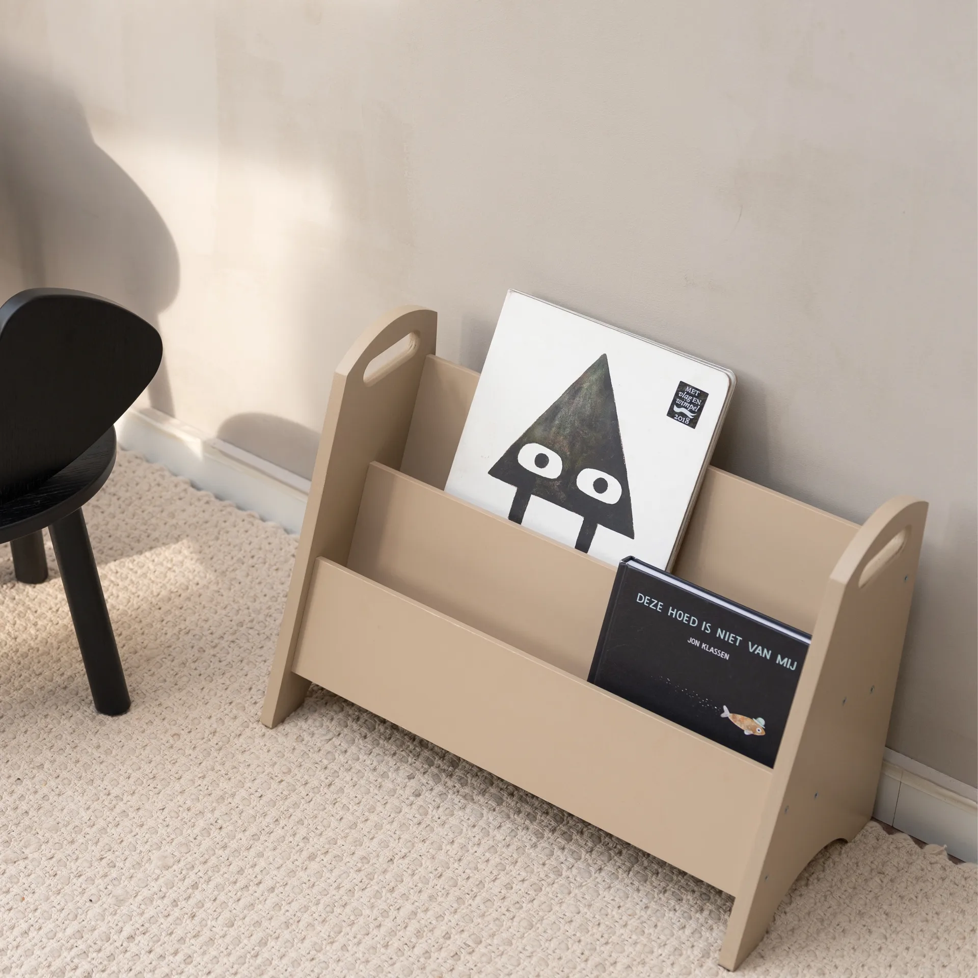 Book holder bookshelf for children, Beige Nofred