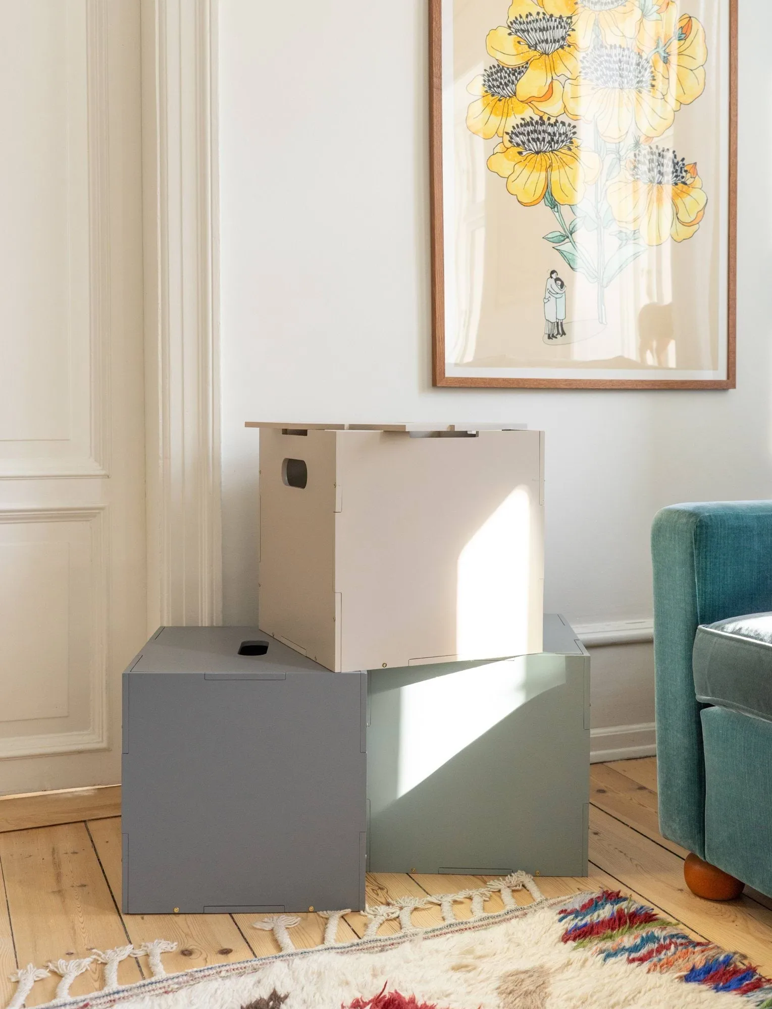 Cube Storage storage box, Beige Nofred